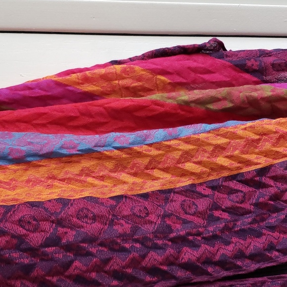 Striped Shawl or Wrap - Picture 3 of 7